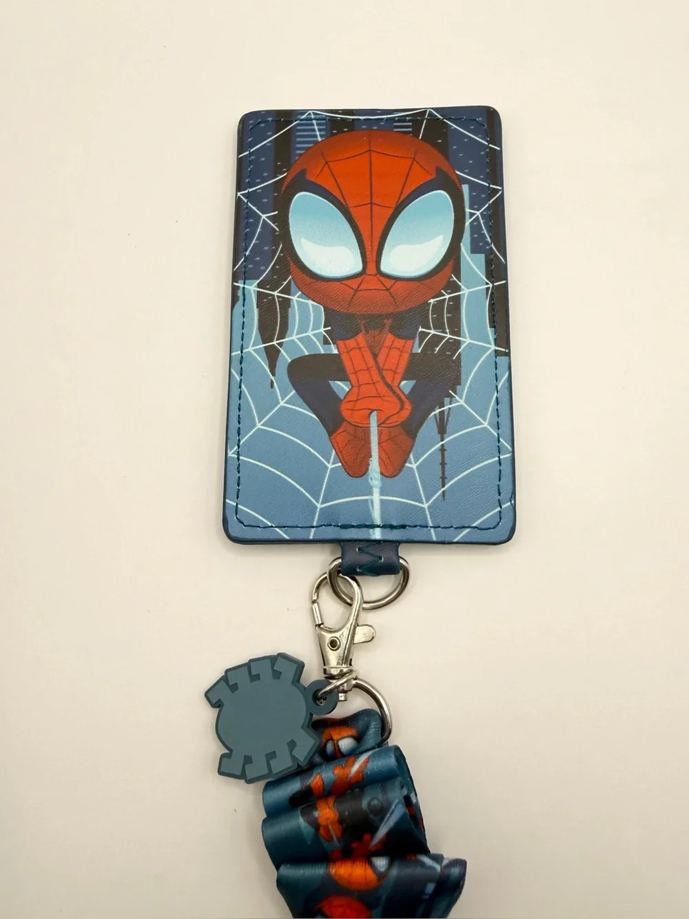 Loungefly SPIDERMAN Hanging Upisde Down Marvel Lanyard Cardholder NEW!